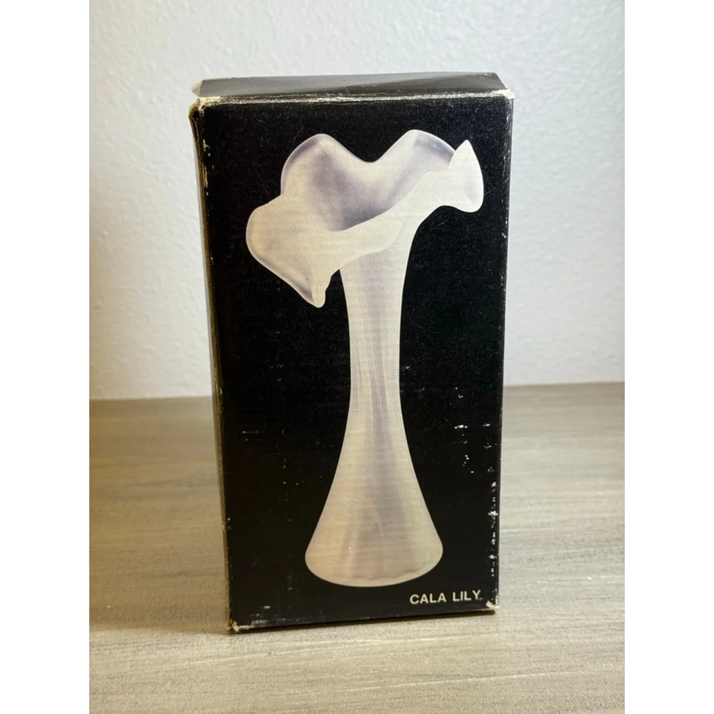 vintage frosted satin glass 